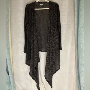 O'Neill Dark Gray Draped Cardigan